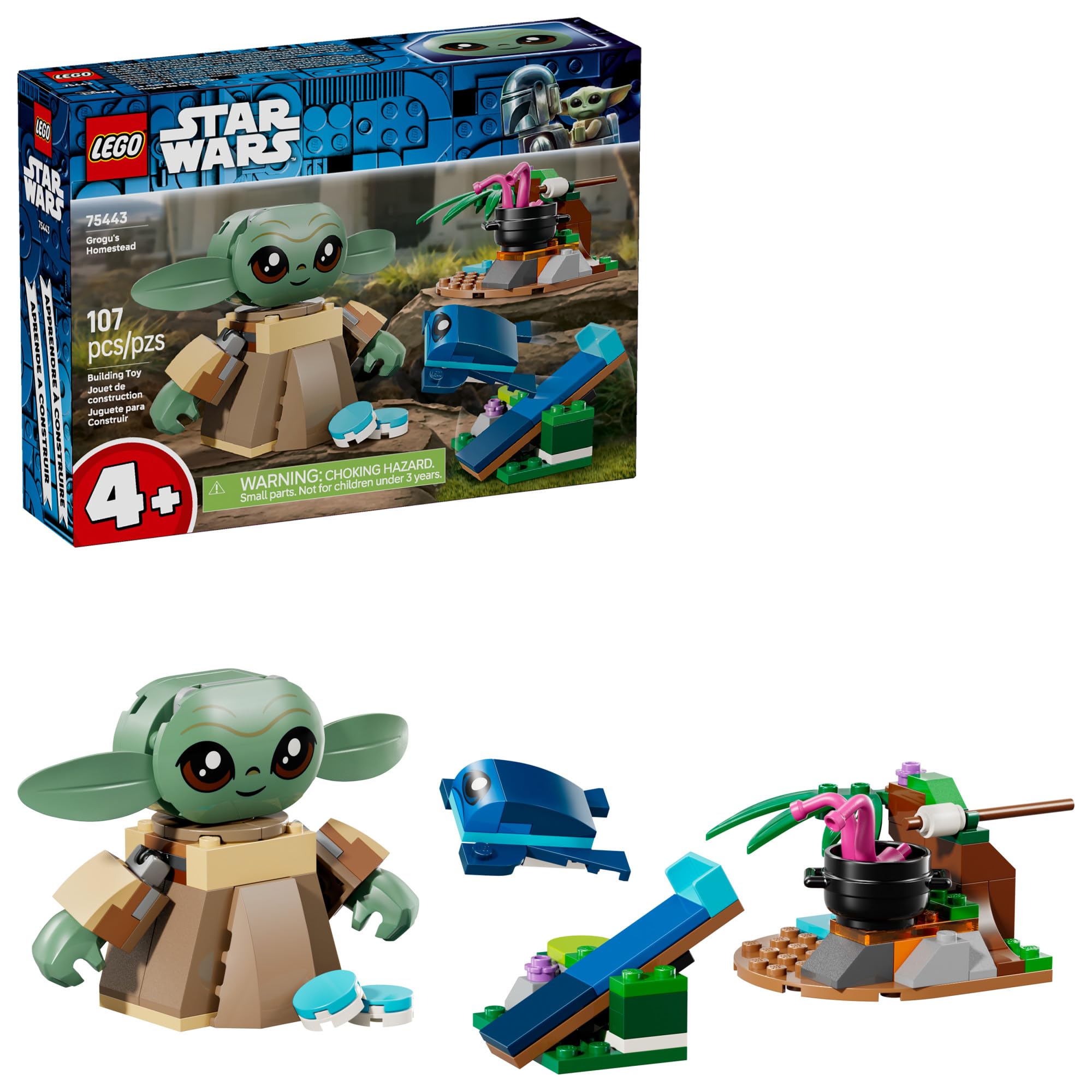 Amazon.com: LEGO Star Wars Grogu's Homestead Building Toy for Boys